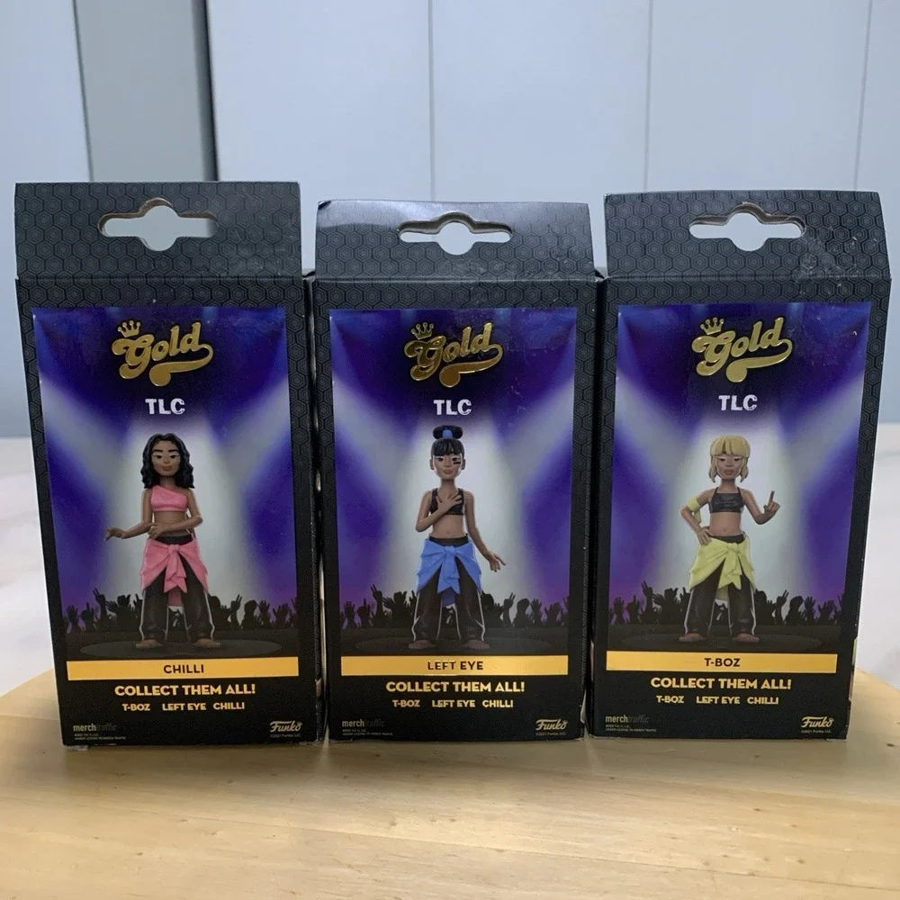 TLC Funko Gold (Waterfalls T-Boz Lisa Lopes Left Eye Chilli) NEW IN BOX